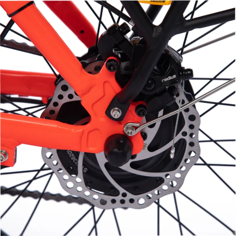 Chill-e Low Step Folding Electric Bike Orange E-Bike-1